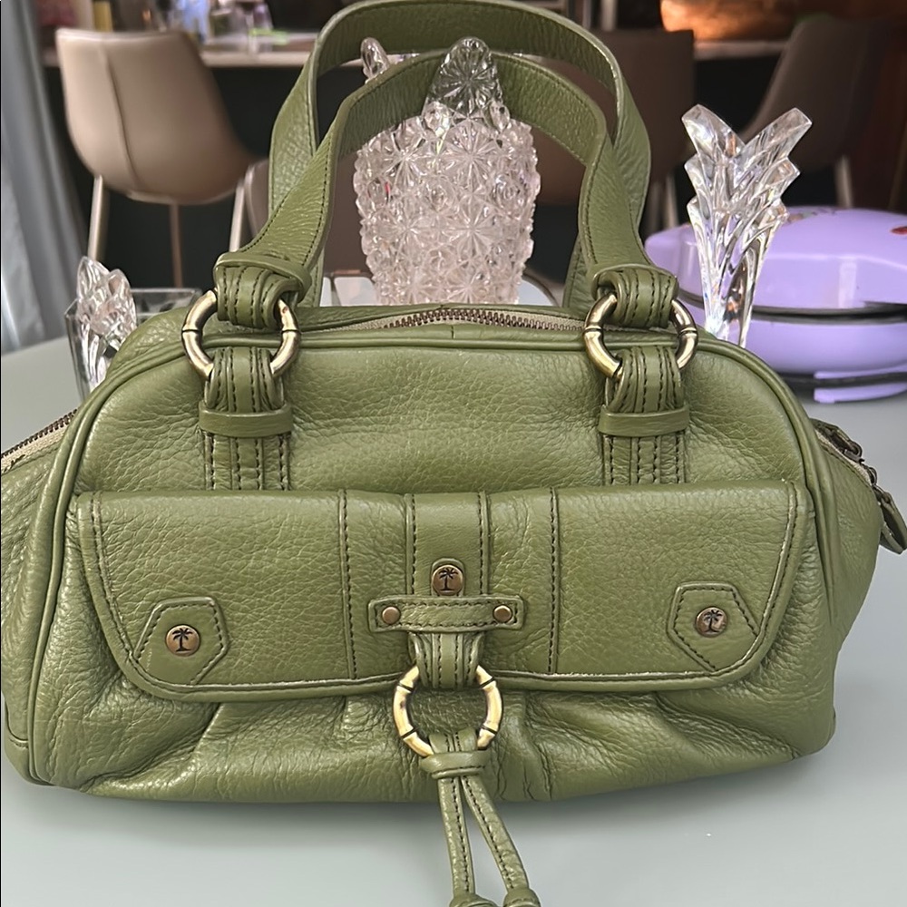 Tommy Bahama Olive Green Satchel EUC ‼️‼️‼️